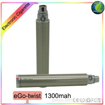 Wonderful design Dispoable Ego twist battery E Cigarette With 1300mAh